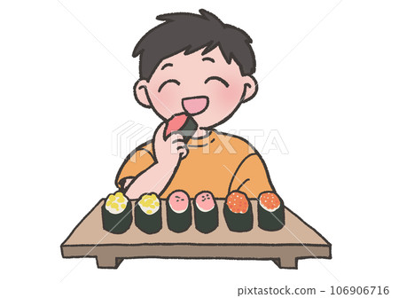 A boy who only eats Gunkanmaki 106906716