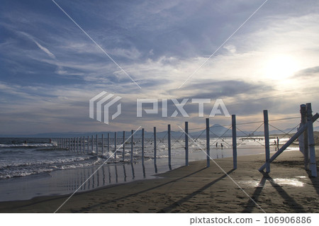 [藤澤市]鵠沼海灘的黃昏 106906886