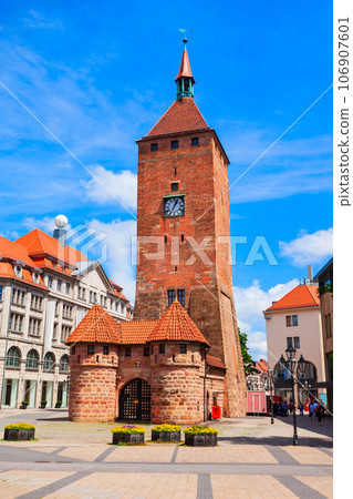 Nuremberg old town in Bavaria, Germany 106907601