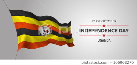 Uganda happy independence day greeting card, banner with template text vector illustration Uganda happy independence day greeting card, banner with template text vector illustration 106908270
