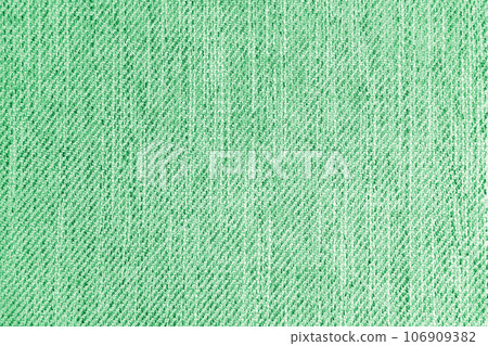 Jacquard woven upholstery, green coarse fabric texture close up Jacquard woven upholstery, green coarse fabric texture close up 106909382