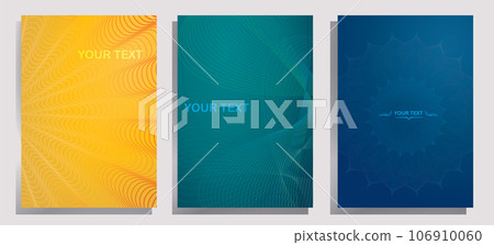 Set of Abstract line template background 106910060