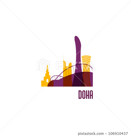 Doha city emblem. Doha city emblem. 106910437