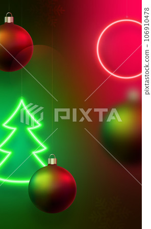Festive Xmas vertical banner. 106910478