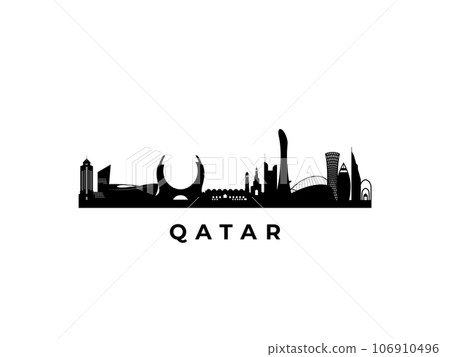 Vector Qatar skyline. Vector Qatar skyline. 106910496