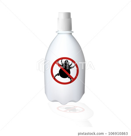 Dust mites and parasites insecticide vector illustration design. 106910863