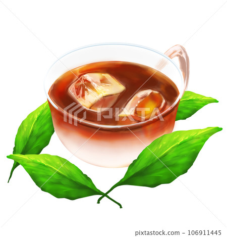 歐蕾冰咖啡和樹葉 106911445