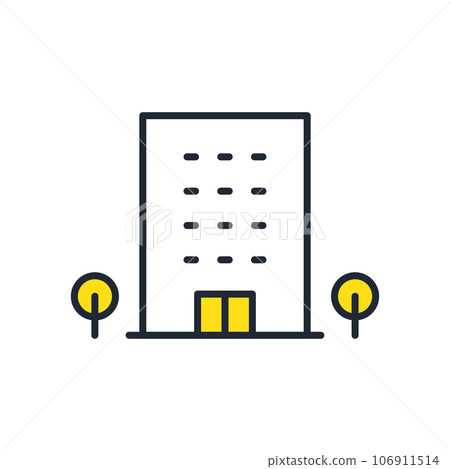 Building simple vector icon illustration material Building simple vector icon illustration material 106911514
