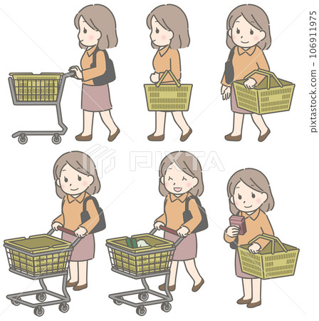 年輕女子購物(便衣) 年輕女子購物(便衣) 106911975