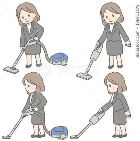 年輕女子吸塵（套裝） 106911978