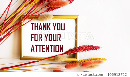 Frame for a letter framed by ears of wheat on a light background 106912722