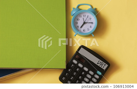 vat concept displayed on a calculator to Business and tax concept.Value Added Tax 106913004