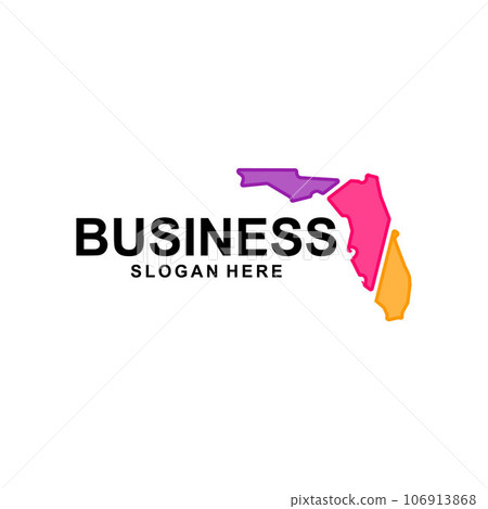 Map of florida colorful illustration design Map of florida colorful illustration design 106913868