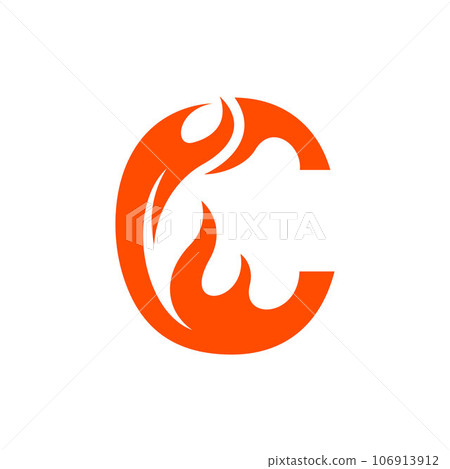 Letter c hot blaze creative logo design Letter c hot blaze creative logo design 106913912