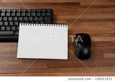 keyboard and white sketchbook keyboard and white sketchbook 106913913