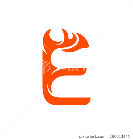 Letter e flame illustration creative logo design Letter e flame illustration creative logo design 106913945
