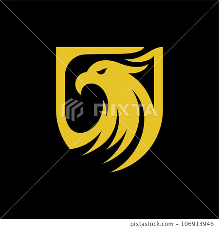 Eagle head and shield luxury creative logo Eagle head and shield luxury creative logo 106913946