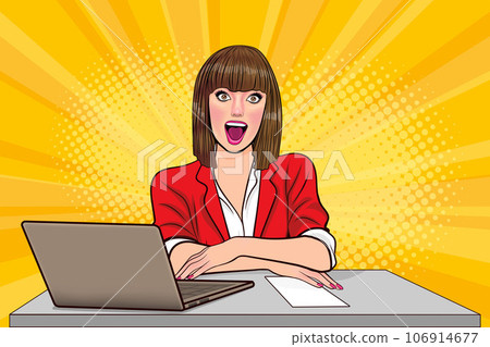 woman looking wow 098 106914677