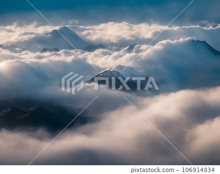 下面展開一片廣闊的雲海[AI生成的圖像] 106914834