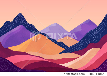 Abstract colorful landscape 106914864