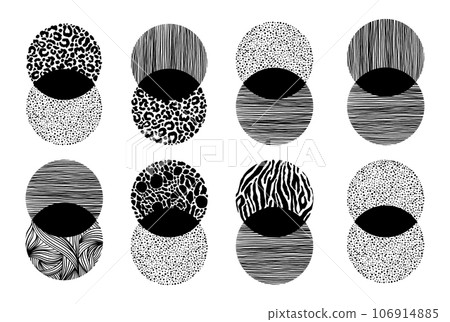 Collection of round shapes Collection of round shapes 106914885