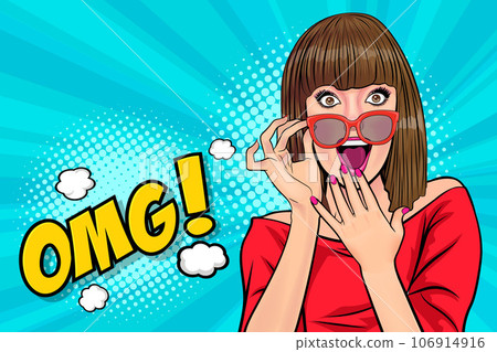 surprised Beautiful young woman 029 106914916