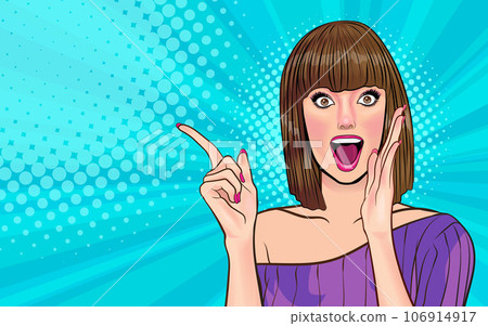 surprised Beautiful young woman 030 surprised Beautiful young woman 030 106914917