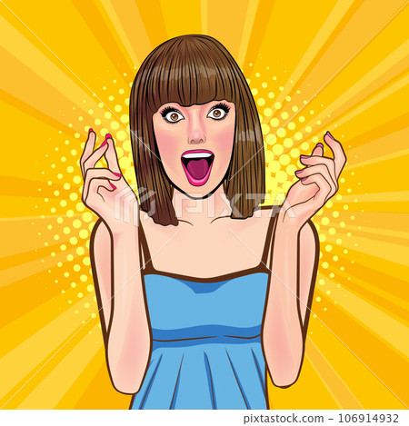 surprised Beautiful young woman 051 106914932