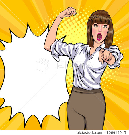 surprised Beautiful young woman 067 106914945