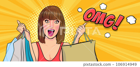 surprised Beautiful young woman 071 106914949