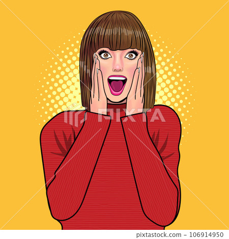 surprised Beautiful young woman 072 106914950