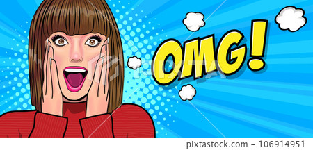 surprised Beautiful young woman 073 106914951