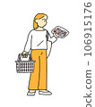 Women shopping at supermarkets 106915176