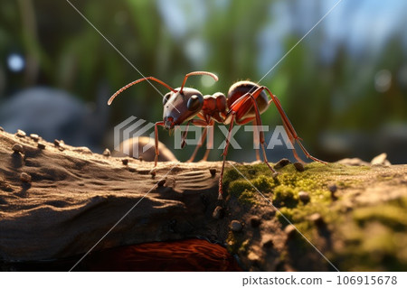 Forest ant close-up. 106915678