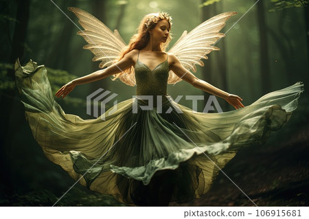 Image of a dancing forest fairy. 106915681