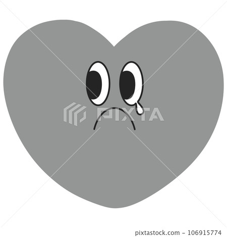 heart emotion emoji y2k retro groovy cute kawaii 106915774