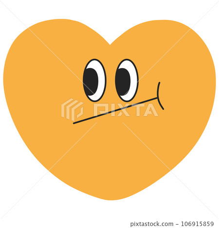 cute kawaii heart groovy retro emoji emotion smiley cute kawaii heart groovy retro emoji emotion smiley 106915859