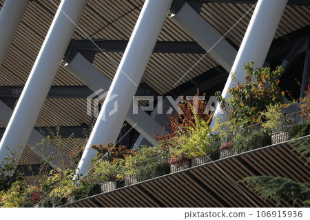 The outer wall of the National Stadium 106915936