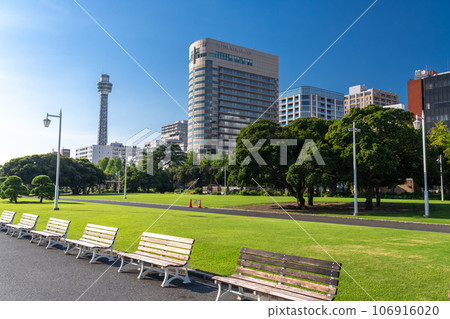 [神奈川縣]橫濱山下公園/海洋塔風景 106916020
