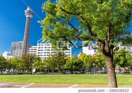[神奈川縣]橫濱山下公園/海洋塔風景 106916022