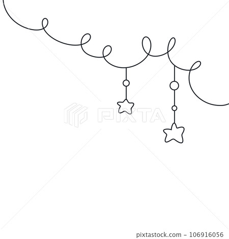 cloud star moon line doodle cute kawaii baby shower, nursery  106916056