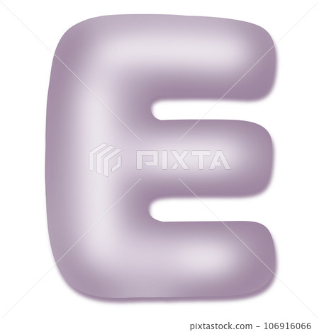 Cheerful, colourful, glossy,balloon children's alphabet. Colored 3d letters and numbers birthday 106916066