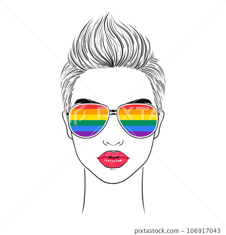 Woman wearing glasses 106917043