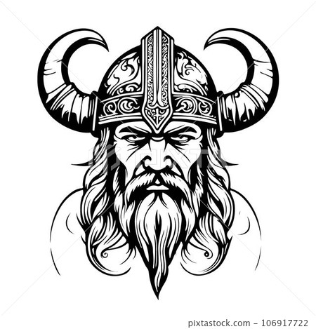 Breathtaking lovely viking emblem vector logo art Breathtaking lovely viking emblem vector logo art 106917722