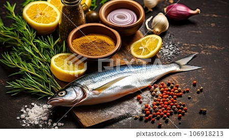 Salted herring fish Salted herring fish 106918213