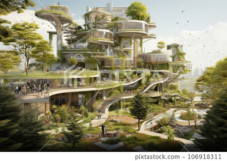 Sustanable urban design project, green architecture Sustanable urban design project, green architecture 106918311