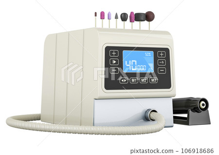 Professional Pedicure Machine, closeup. 3D rendering 106918686