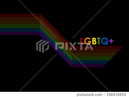 LGBTQ Pride Month abstract neon vector background 106919858