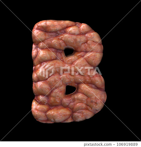 Halloween letter B - Capital 3d bloody font - suitable for Halloween, horror or death related subjects Halloween letter B - Capital 3d bloody font - suitable for Halloween, horror or death related subjects 106919889