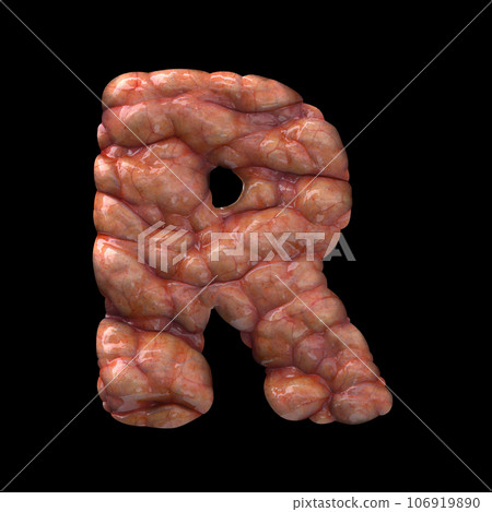 Halloween letter R - Uppercase 3d bloody font - suitable for Halloween, horror or death related subjects Halloween letter R - Uppercase 3d bloody font - suitable for Halloween, horror or death related subjects 106919890
